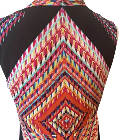 CHICO'S SPRING/SUMMER MULTI-COLOR MAXI DRESS MED 8/10 #CL - Picture 4 of 7